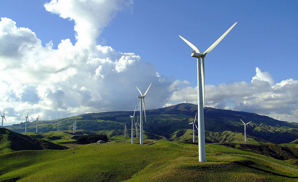 The Te Apiti wind farm in New Zealand was granted tradeable carbon offset credits when it was built in 2003/2004. Wind energy projects were popular in voluntary carbon markets in 2014. Photo credit: Jondaar_1.