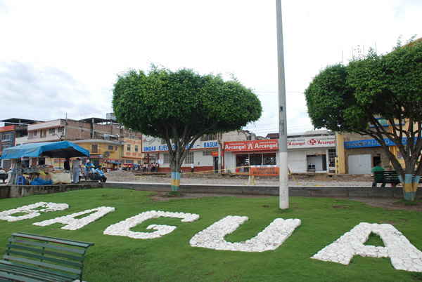 The town of Bagua, together with neighboring Bagua Grande, would be flooded by the proposed dam at the Pongo de Rentema, according to estimates by International Rivers. Photo credit: David Hill