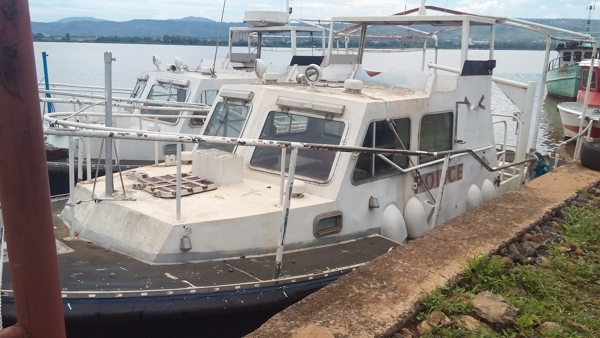  Grounded police patrol boats in Kisumu, Kenya.  Photo credit: Isaiah Esipisu.