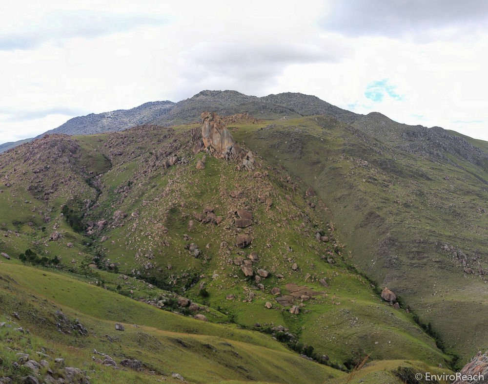 A landscape view of part of the Ibity Massif. Photo credit: EnviroReach.