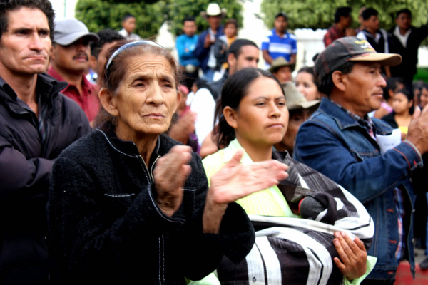 Mataquescuintla residents attended a November 2014 celebration of the second anniversary of the municipality's referendum on mining. Photo credit: CPR-Urbana / Centro de Medios Independientes.